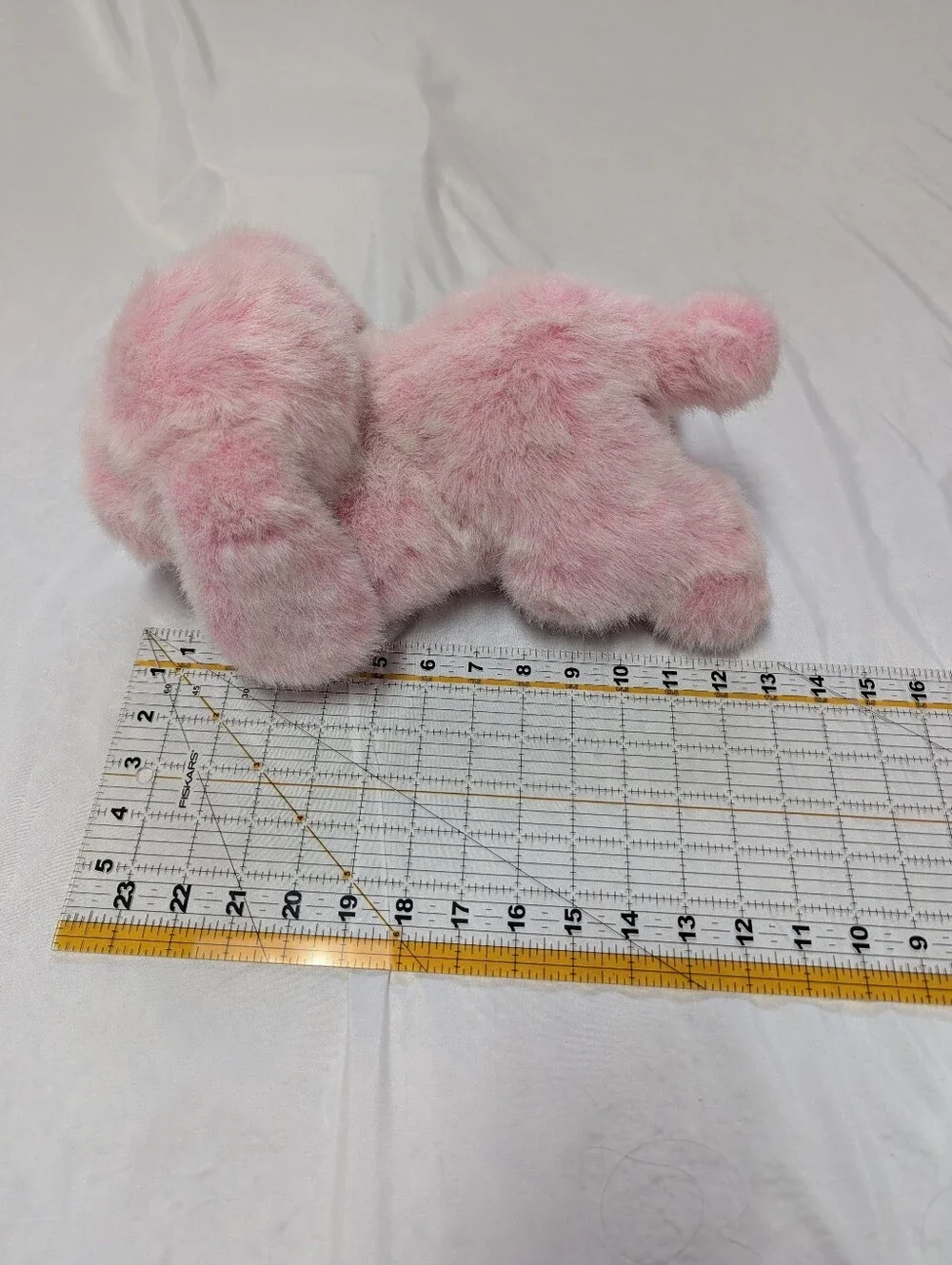 Plush Creations Vintage '93 Fuzzy Pink Stuffed Animal Dog Puppy 13